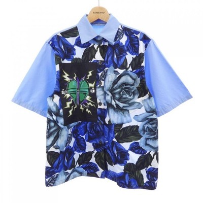 Authentic PRADA P464D S192 1U8I S/S Shirt #230-000-549-4377