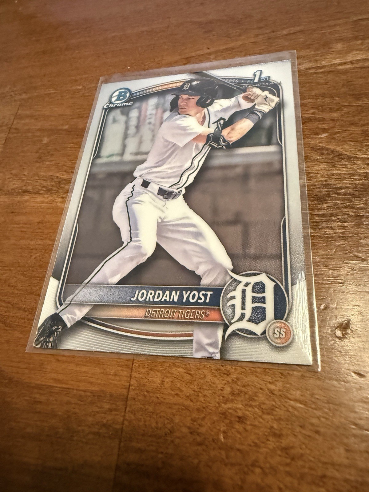 2025 Bowman Draft Jordan Yost 1st Chrome #BDC‑162 🔥 Tigers 1st Rd RC