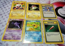 WOTC Non Holo Rare Cards Lot 6 Cards Psyduck 1st Edition