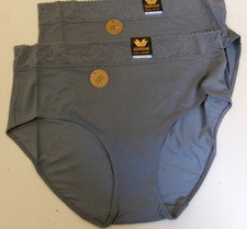 2 Wacoal comfort touch Full Brief Panty Size X-Large Style 875353 Blue 022