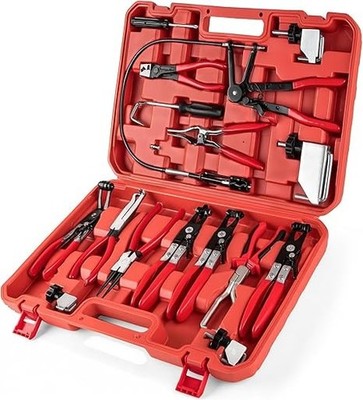 Pliers Set and Clamp Kit Clamp for Tool Hose 16pcs Hose Installation Removal