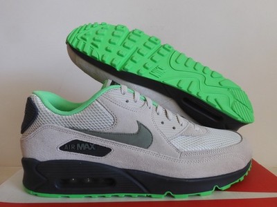 Nike Air Max 90 Essential Light Bone Brown-Poison Green Sz 14 Rare! [537384-043]