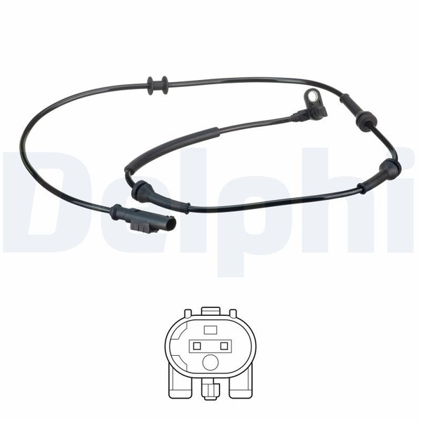 Delphi SS20611 ABS Sensor FüR Fiat Panda Lancia Ypsilon 0.9-1.3D 10.03--image