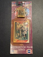 Ace NFL Collector Pin Barry Sanders Detroit Lions Carded Pacific Trading Card