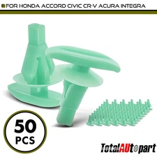 50Pcs Nylon Weatherstrip Seal Retainer Fasteners Clips for Honda Accord Acura