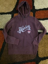 Vintage Y2K Hurley Spellout Hoodie Sweatshirt Pullover Skater Skate Surf Size L