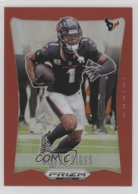 2024 Panini Prizm Deca Red Prizm 42/199 Stefon Diggs #124 18rb