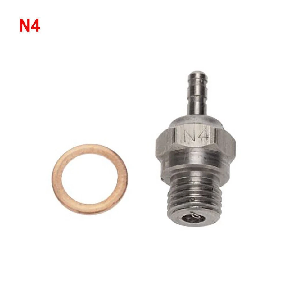 70117 N4 Glow Plug #4 Spark Hot For Nitro Engine Traxxas OS RC HSP 1/10 1/8 Car - Image 3 of 4