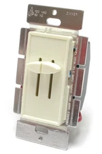 Dual Slide Dimmer, 300W, Single Pole/2-Way, 120V, Almond