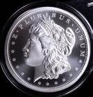 2 oz .999 Silver Morgan Style Liberty Round Golden State Mint Capsule