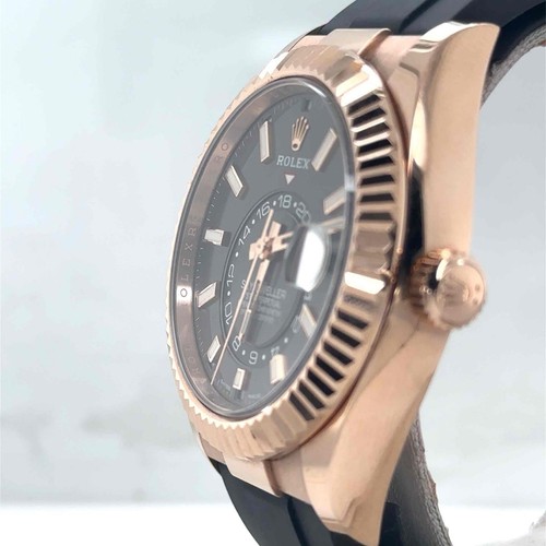 Rolex Sky-Dweller Oysterflex Automatic 42mm 18k RoseGold Rhodium Dial Men 326235 - Picture 4 of 6