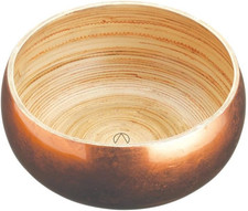 Artesà Saladier En Bambou Avec Finition Laquée Cuivre, 17 Cm (6.5'')