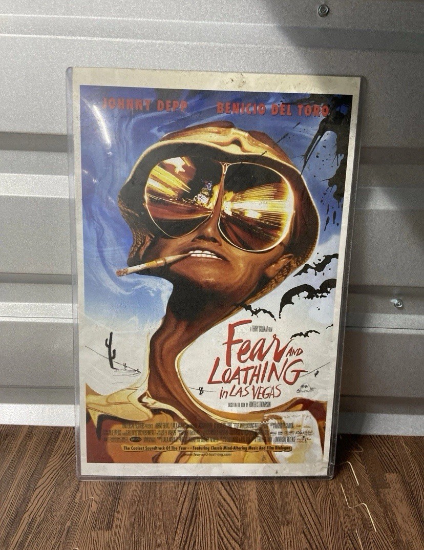 1998 Fear and Loathing in Las Vegas Video Release Promo Poster