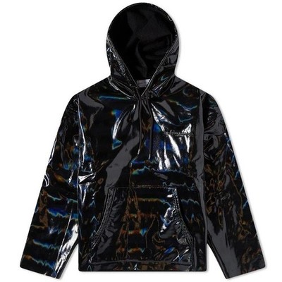 John Elliott X Mastermind Holographic Reflective Jacket Poncho Hoodie sz L (3)