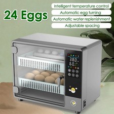 24-Egg Automatic Incubator with Touchscreen Temperature and Humidity Control