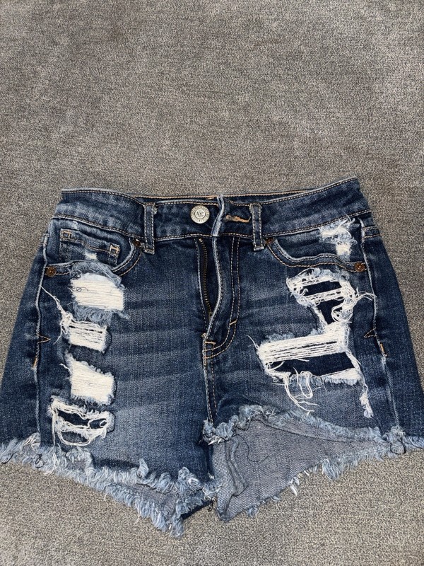 Aeropostale Cut Off Shorts Womens 24 Distressed Denim Indie Festivalwear