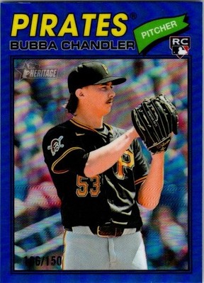2026 Topps Heritage - Bubba Chandler #265 Chrome Blue Refractor /150 Rookie RC