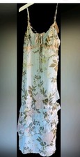 Brand New With Tags Wild Fable Tiered Maxi Dress Green, Tan, Cream Size Medium