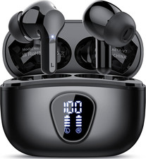 Wireless Earbuds, Bluetooth 5.4 Headphones Hifi Stereo, Bluetooth Earbuds with E