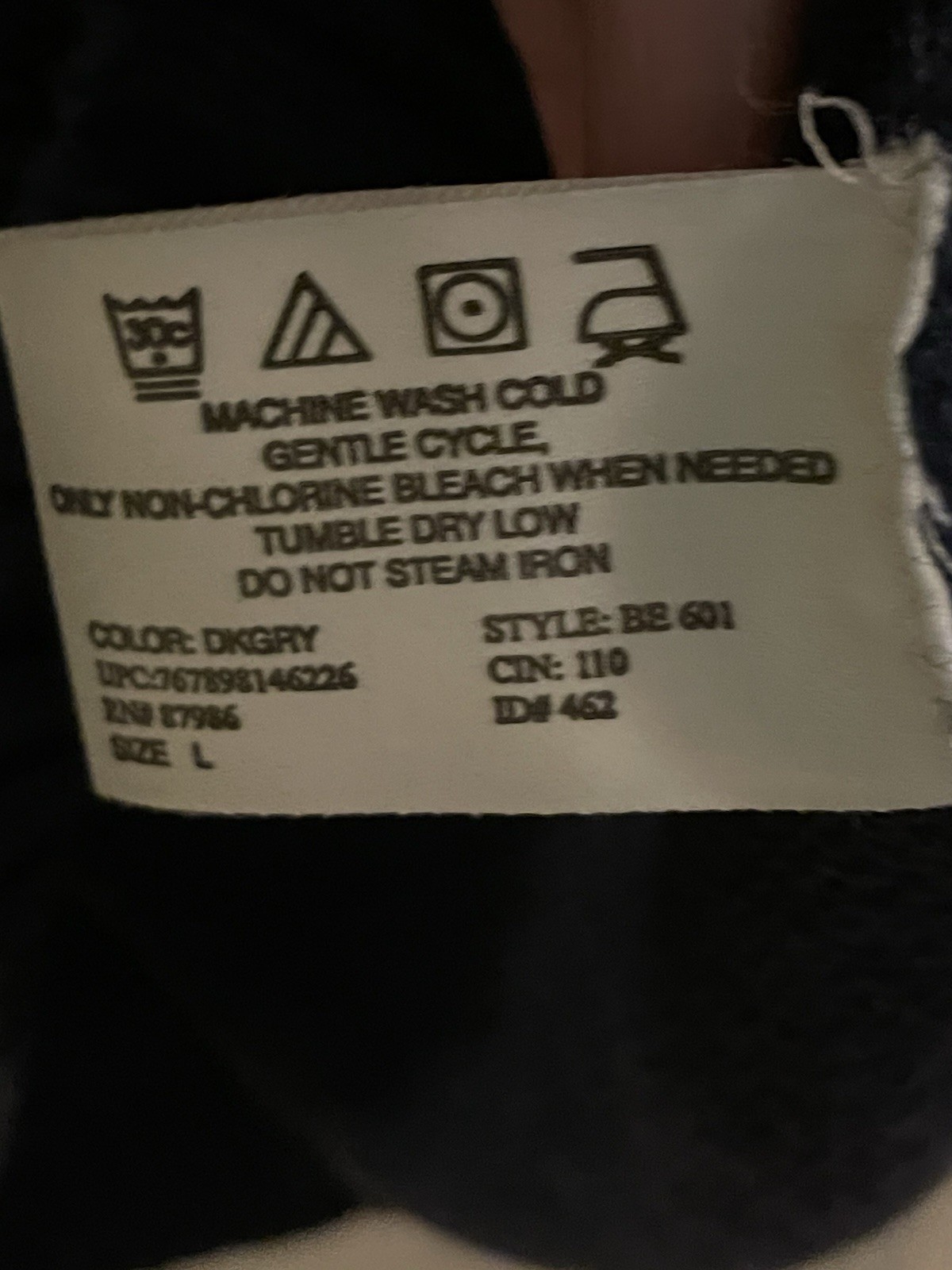 Basic Equipment Colorblock Sweater Large Gray Nav… - image 4