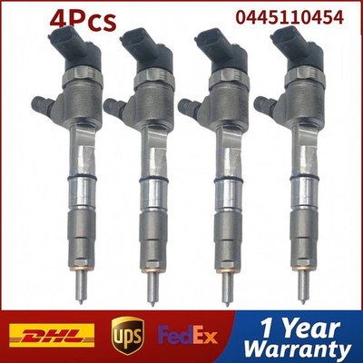 4PCS 0445110454 Common Rail Diesel Fuel Injector for Isuzu JMC 4JB Engine