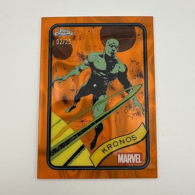 2025 Topps Chrome Marvel - Kronos #25 Orange Lava # 2/25 SSP Blaster Case Hit