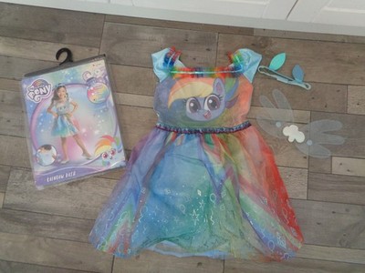 Brandneu in Verpackung - Mein kleines Pony - Regenbogen Armaturenbrett Verkleidung Outfit - 7-8 Jahre - 3-teiliges Set