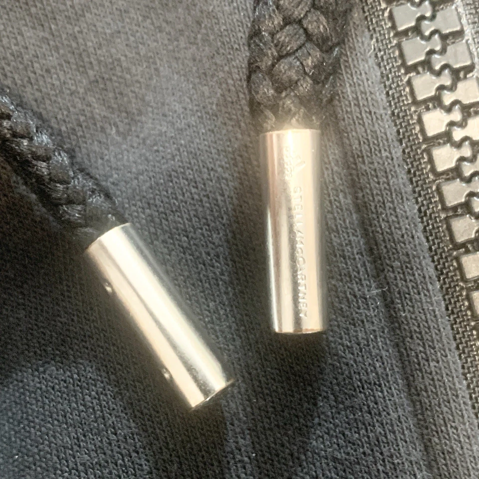 Sudadera con capucha negra ADIDAS STELLA MCCARTNEY grande ESSENTIAL cremallera completa Foto 4 de 4