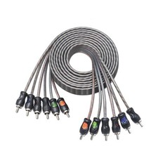 RCI612 100 Oxygen Free Copper 12Ft 6-Channel RCA Audio Cable, Twisted Pair with