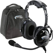 RA200 General Aviation Pilot Headset with Noise Reduction, GA Dual Plugs & MP3