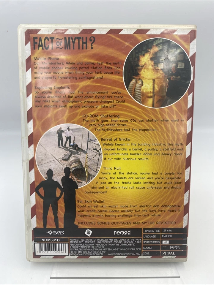 MythBusters DVD Volumes 1 2 3 4 5 6 7 10 11 12 & 3 Specials Region 4 - image 3 of 4