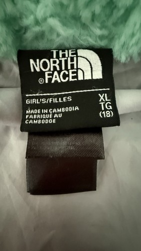 The North Face Laurel Fleece Full Zip Jacket Mint Green Youth Kids Girl’s XL 18 - Picture 9 of 11