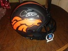 Courtland Sutton Autographed Full Size Speed Replica Helmet — photo 2