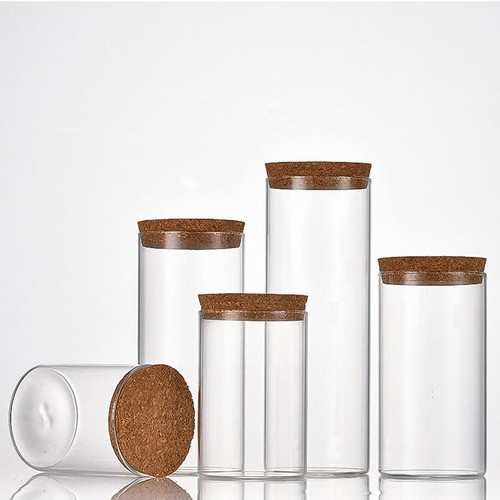 3ml-650ml Small Clear Glass Bottles Tiny Vial Jars Wide Opening Bottle with Cork - Picture 54 of 59