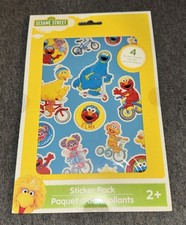 2013 Sesame Street Sticker pack New Sealed 4 Sheets Stickers BA
