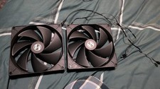 Lian li 170mm fans x 2 black new 1500rpm pwm