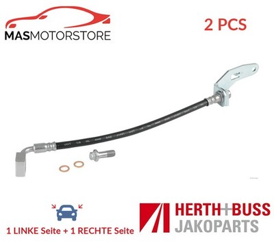 BREMSSCHLAUCH BREMSLEITUNG PAAR HERTH+BUSS JAKOPARTS J3700808 2PCS I FÜR TESLA