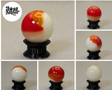 3/4" Master Marble Comet Red White NM