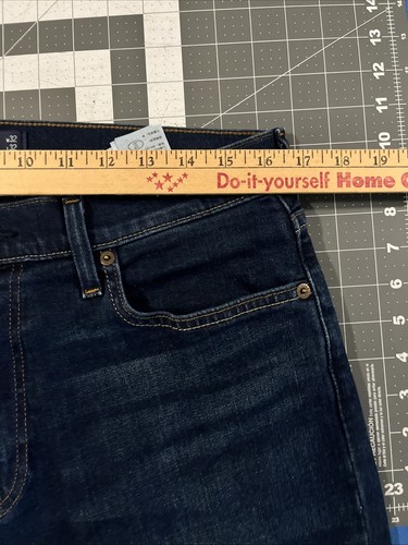 Hollister Jeans Jeans Classico Dritto Uomo 32x32 Blu Epico Cotone Elasticizzato Denim - Foto 4 di 10