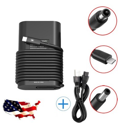 65W 45W USB-C Round Laptop Computer Charger AC Adapter Power Supply For Dell