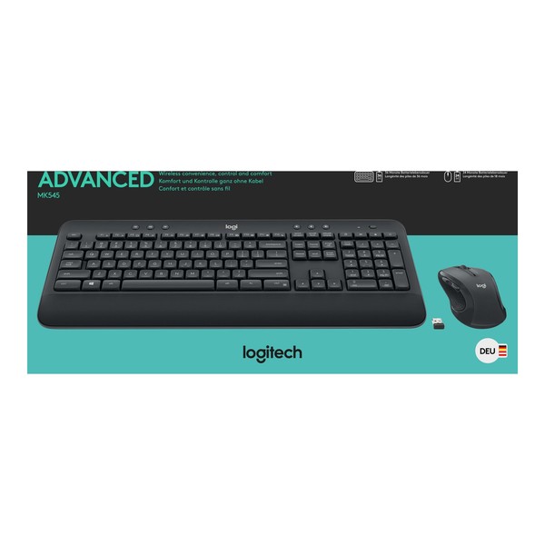 Logitech Tastatur/Maus Set Wireless MK545 Sw Laser-image