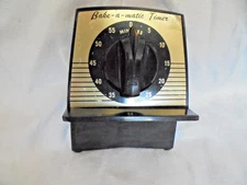 Vintage Bake-a-Matic Kitchen Timer, Robert Shaw-Fulton Control Co., Lux - Works