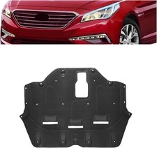 Black Front Lower Cover Flock Engine Splash Shield for 2015-2017 Hyundai Sonata