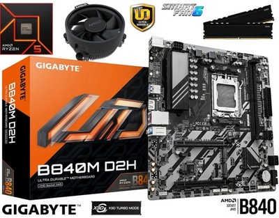 PC Aufrüstkit Bundle AMD Ryzen 5 8500G bis 64GB DDR5 mit GIGABYTE B840M D2H