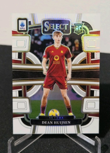 Dean Huijsen 2023-24 Serie A Select White Prizms RC /15 SSP Real Madrid