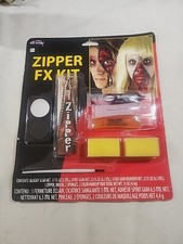 Zipper Horror Gory Halloween Fx Kit Bloody Spirit Gum Fack Paint Make-up