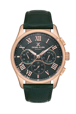 Leather Daniel Klein Exclusive Watches Prices Green Dial Daniel