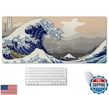 SSOIU Extended Gaming Mouse Pad (35.5x15.7 in), Large Stable Rubber Base Mous