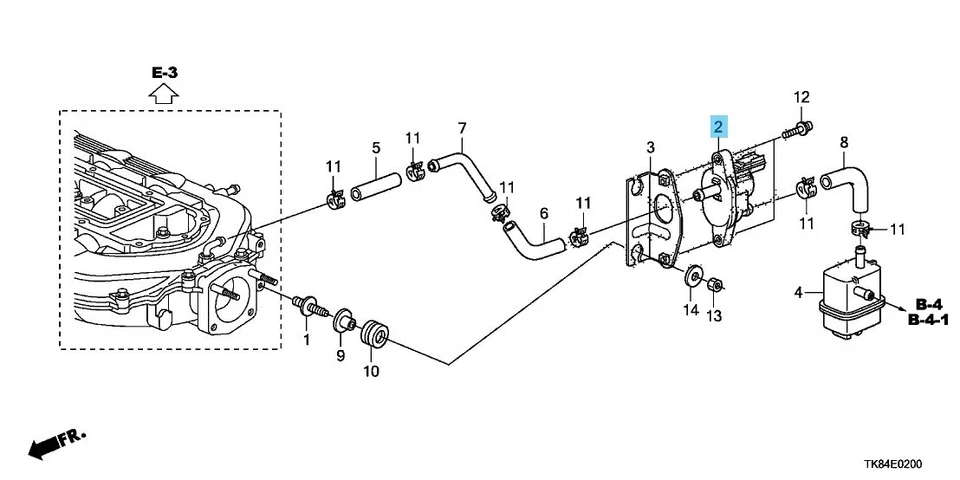 Electroválvula de control de purga genuina HONDA CIVIC FD3 2006-2011 36162-RMX-A01 OEM Foto 4 de 4
