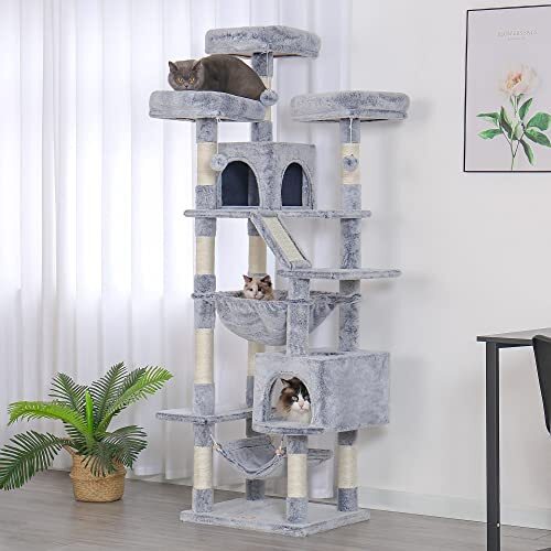 Cat Treees Tall Cat Tower for Large Cats 20 lbs heavy duty for 73 inch